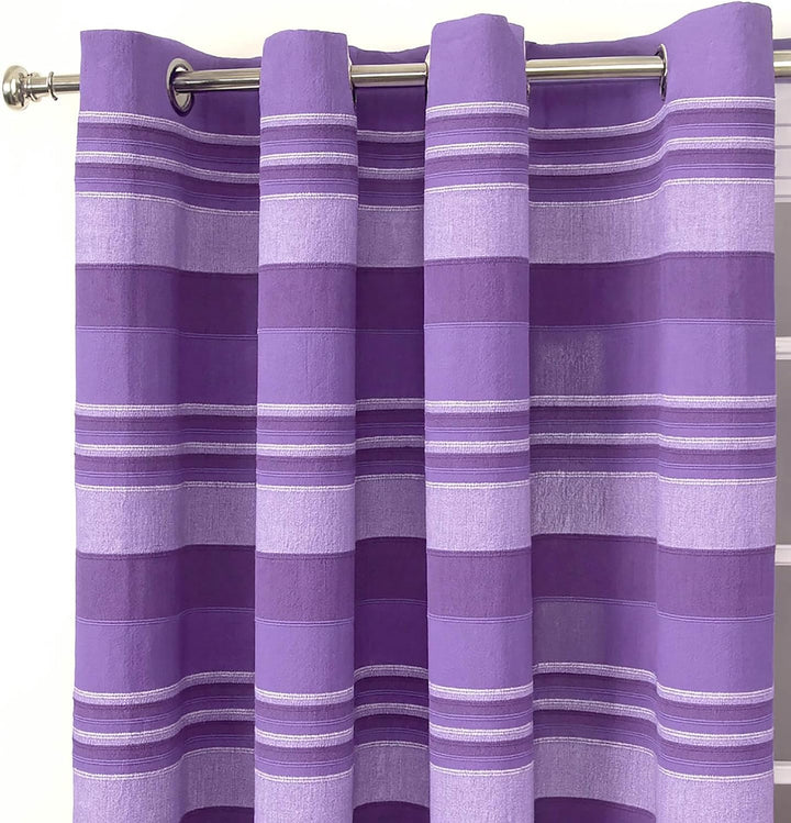 Homescapes handgewobener Vorhang Morocco lila 2er Set Ösenvorhang 140 x 140 cm (Breite x Länge) Deko