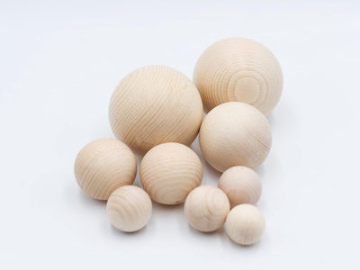 JOWE Holzkugel 15mm aus Buche ohne Bohrung 100 Stück - Kugel aus Holz ohne Loch made in Austria Durc