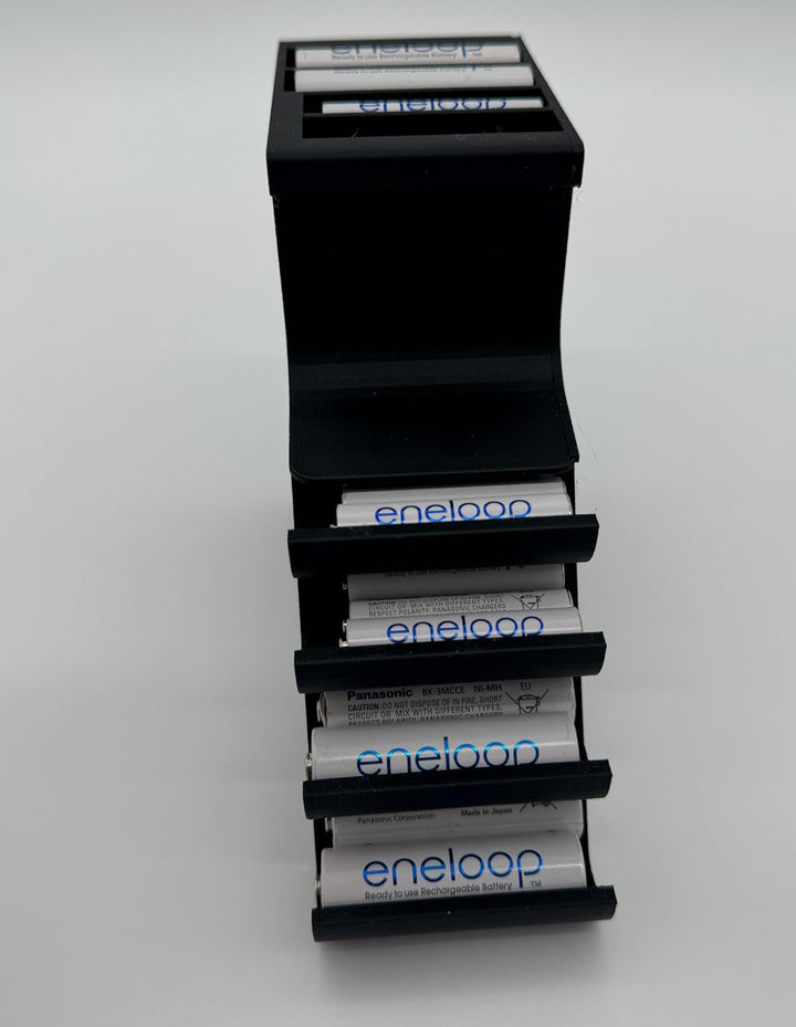 Batterie Aufbewahrungsbox – Batterie Organizer für AA Mignon & AAA Micro – Batteriebox Aufbewahrung