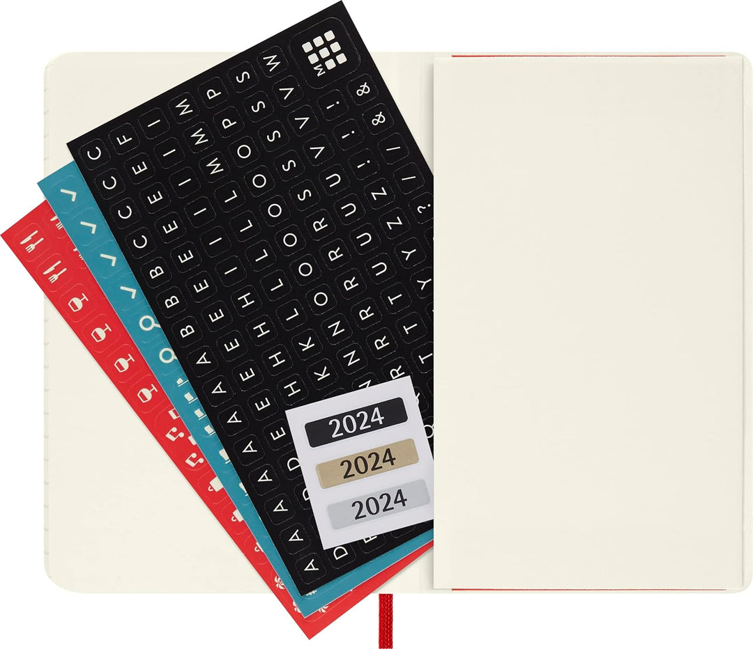 Moleskine Wochenplaner 2023-2024, 18-Monats-Agenda, Akademisches Tagebuch, Wochenagenda mit weichem