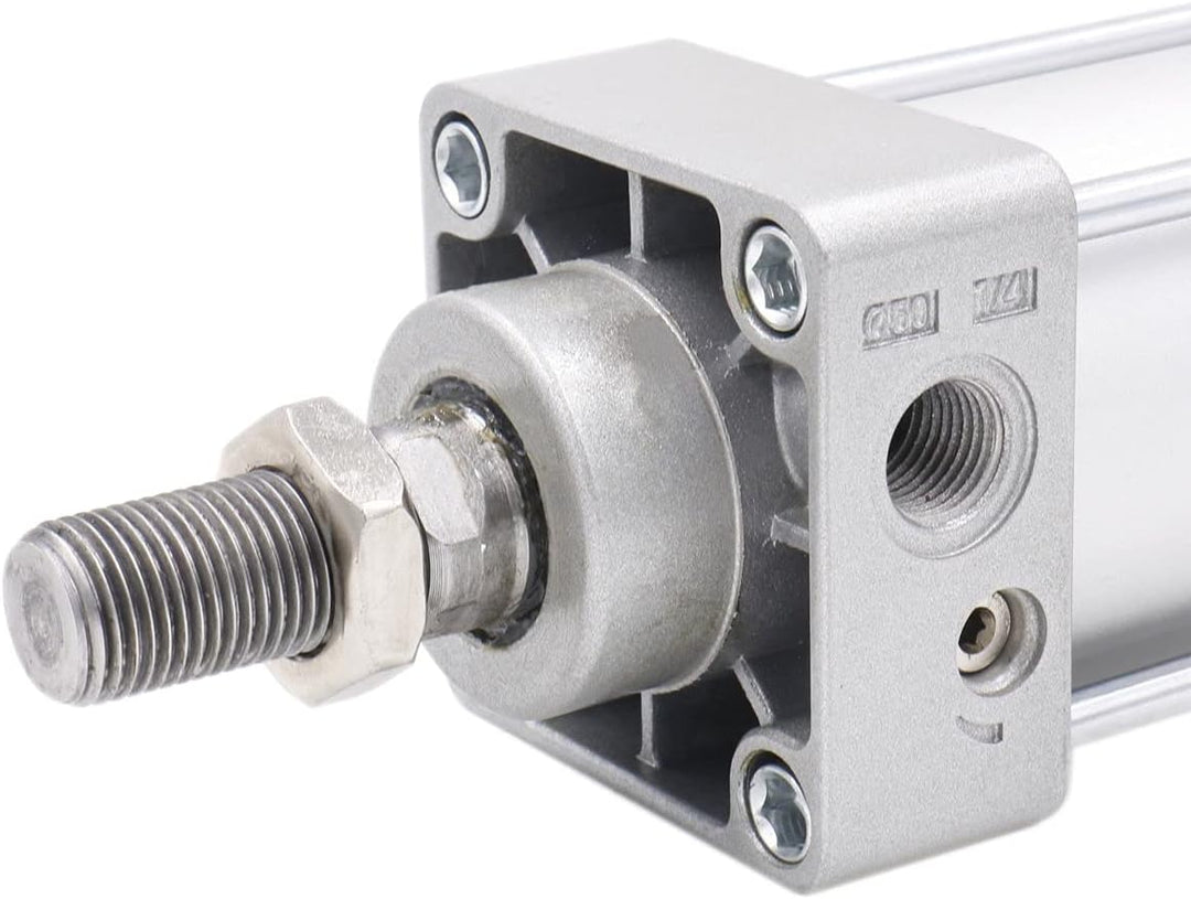 Heschen Pneumatischer Standard-Luftdruckzylinder, SC 40-200, PT1/4'' Anschluss, 40mm Bohrung, 200mm