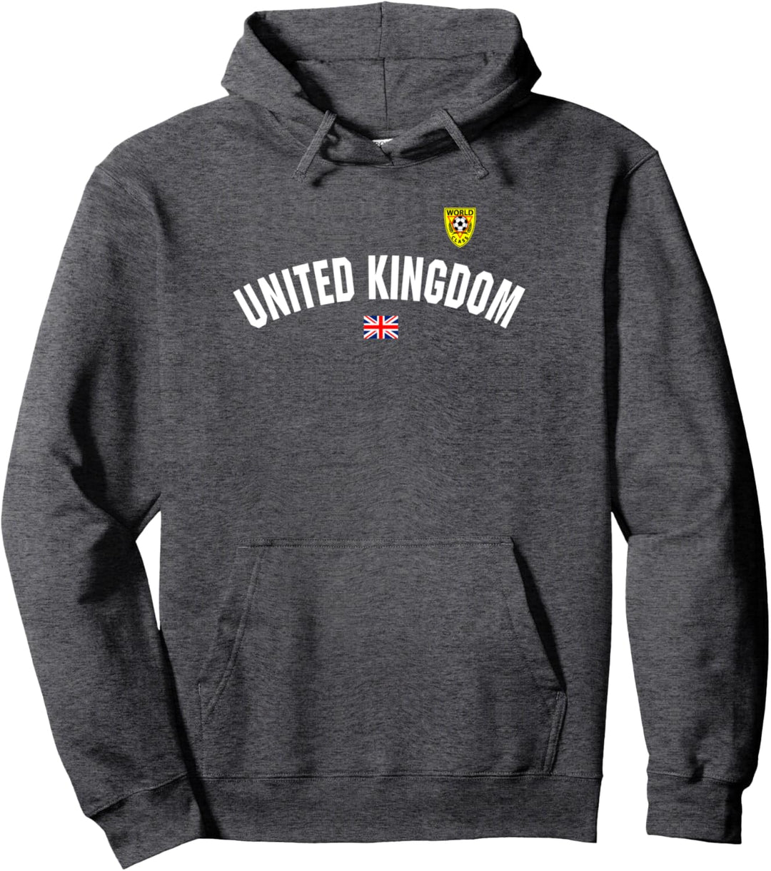 UK Flag World Class Soccer Jersey Pullover Hoodie