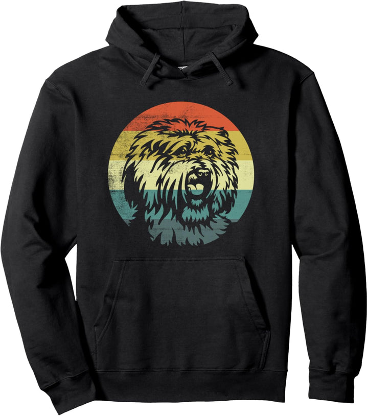 Retro Style Hunde Design Puli Hund Pullover Hoodie
