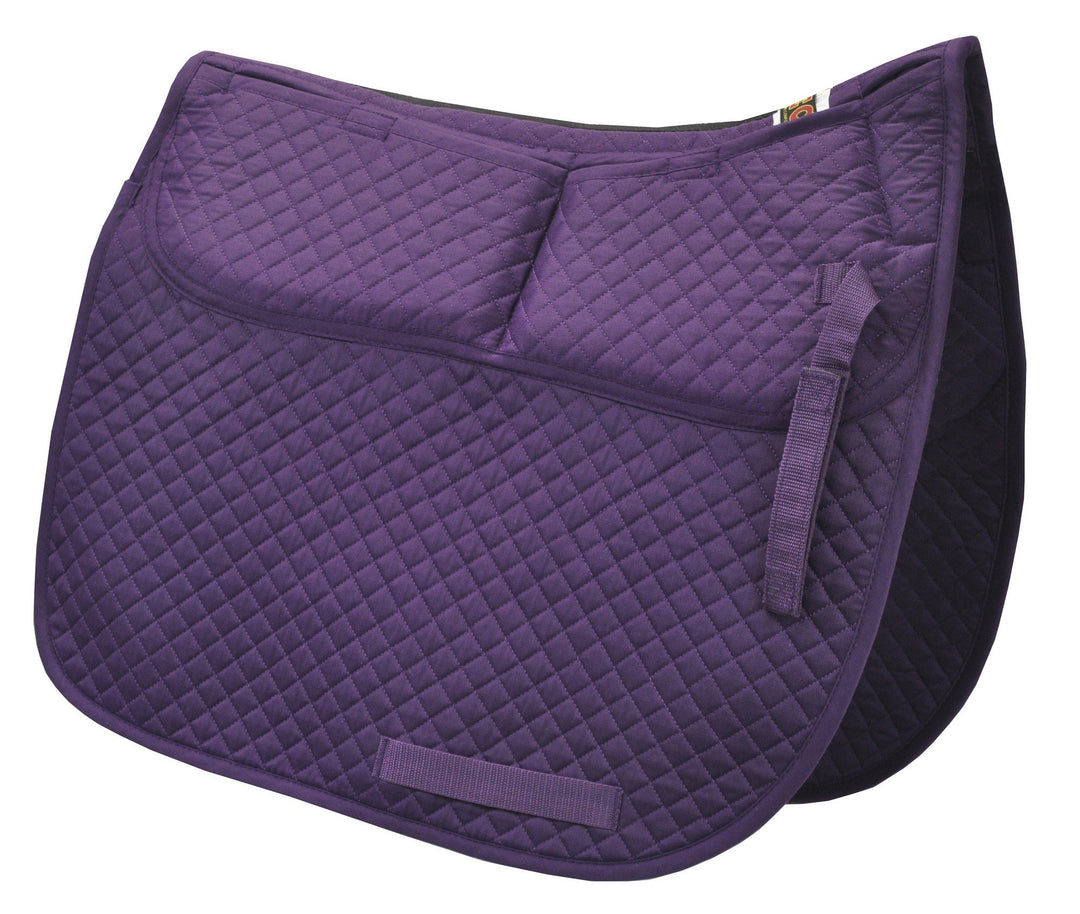 ECP Equine Comfort Products Correction Dressage Saddle Pad with Memory Foam Pockets Violett, Violett