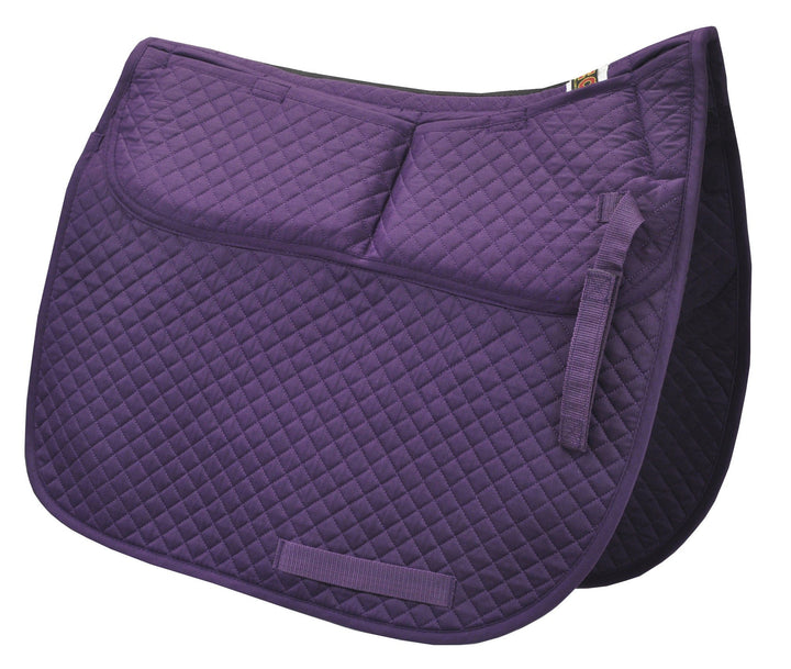 ECP Equine Comfort Products Correction Dressage Saddle Pad with Memory Foam Pockets Violett, Violett