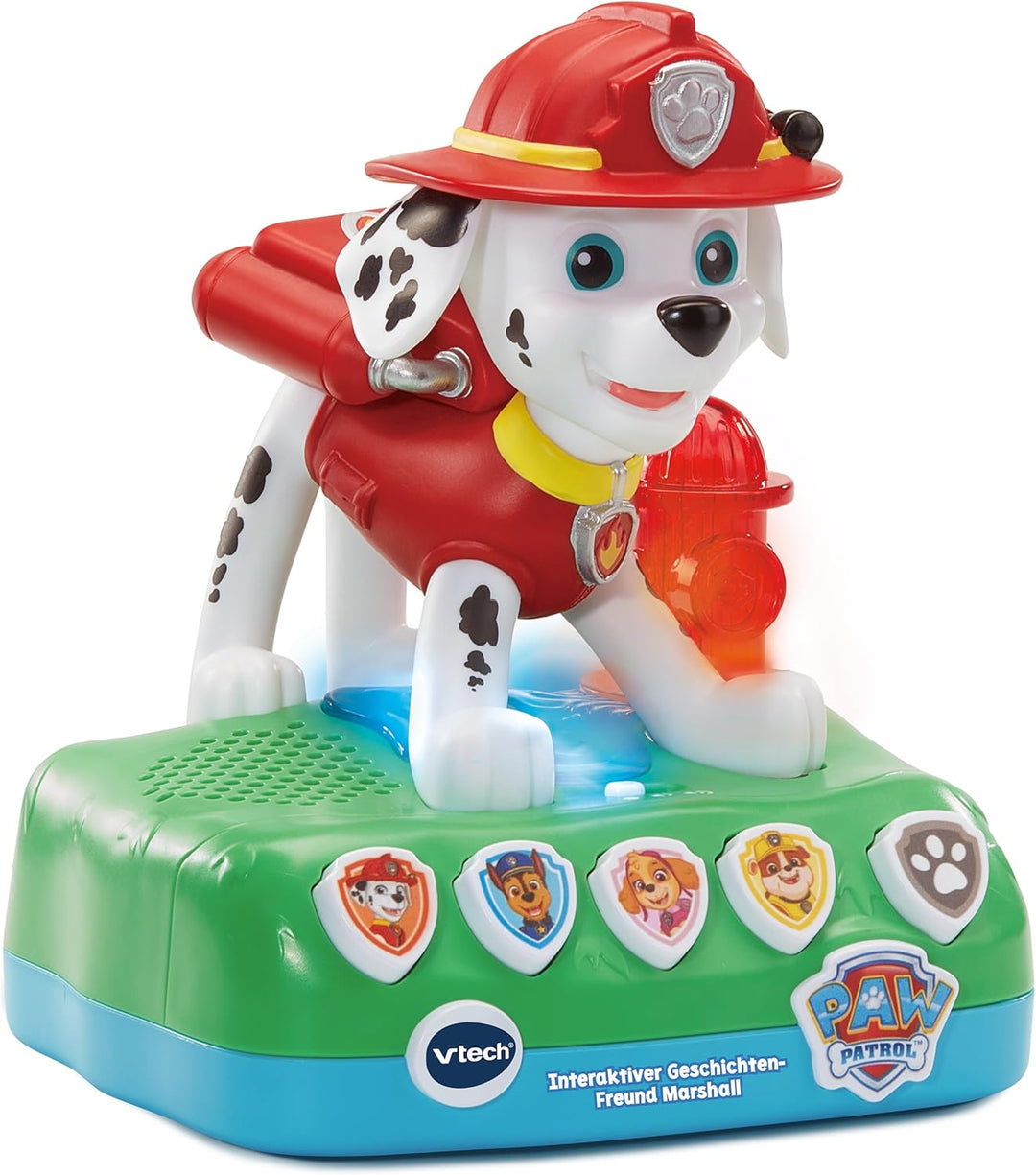 VTech PAW Patrol - Interaktiver Geschichten-Freund Marshall – Mit der Figur spannenden Geschichten z