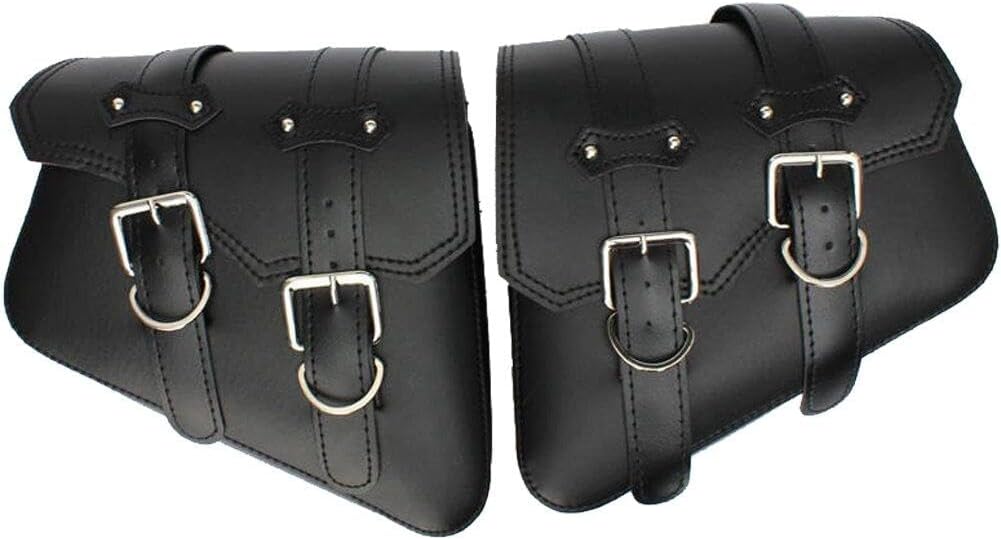 Fopytu Motorrad -satteltaschen Pu Leder -werkzeugtasche Schwingungstasche Seitenbeutel Für Motorrad