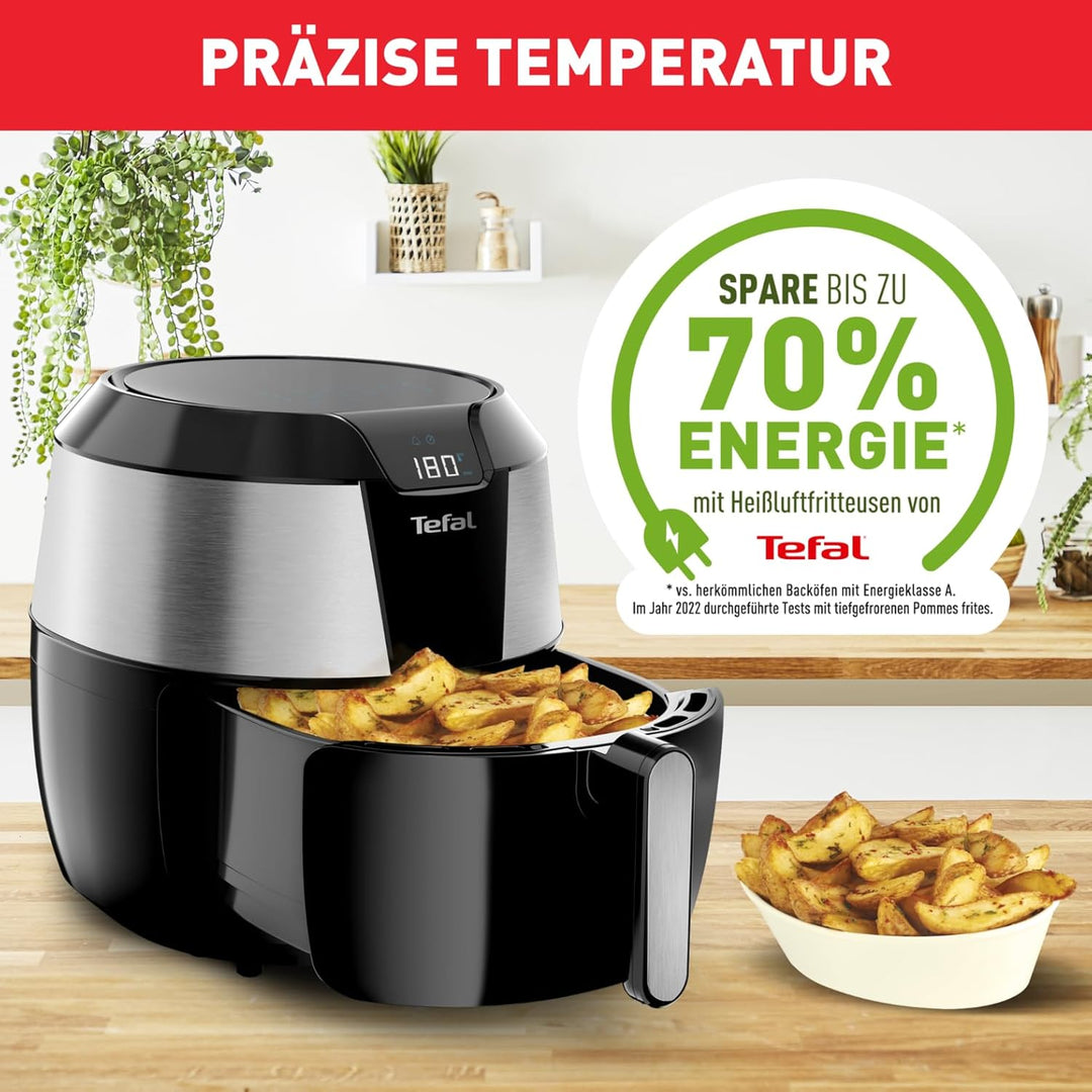 Tefal EY701D Easy Fry XXL Heissluftfritteuse | 1850 Watt | Fassungsvermögen: 1,6 kg | Timer | 8 auto