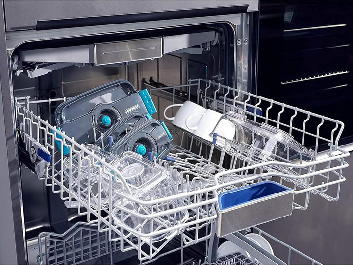 Leifheit 3er Set Vakuum-Frischhaltedosen, luft- und wasserdichte Vorratsdose, Dosen passend für Leif