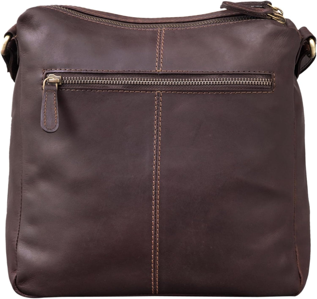 STILORD 'Mira' Vintage Umhängetasche für Damen 12,2 Zoll Schultertasche Handtasche Ausgehen Freizeit