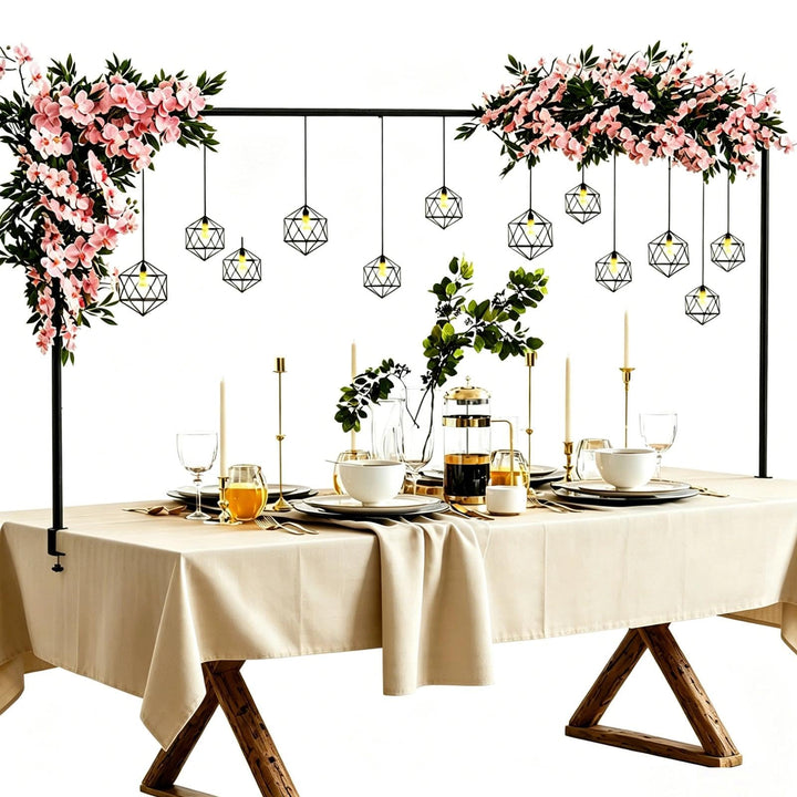 Tischbogen mit Klemmen, Metall Verstellbarer Tischbogenständer 80CM - 250CM Länge, Metal Over Table