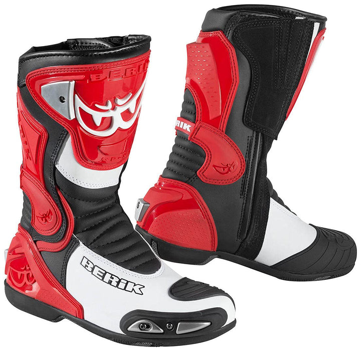 Berik Losail Motorradstiefel, rot, 47 47 EU Rot, 47 EU Rot