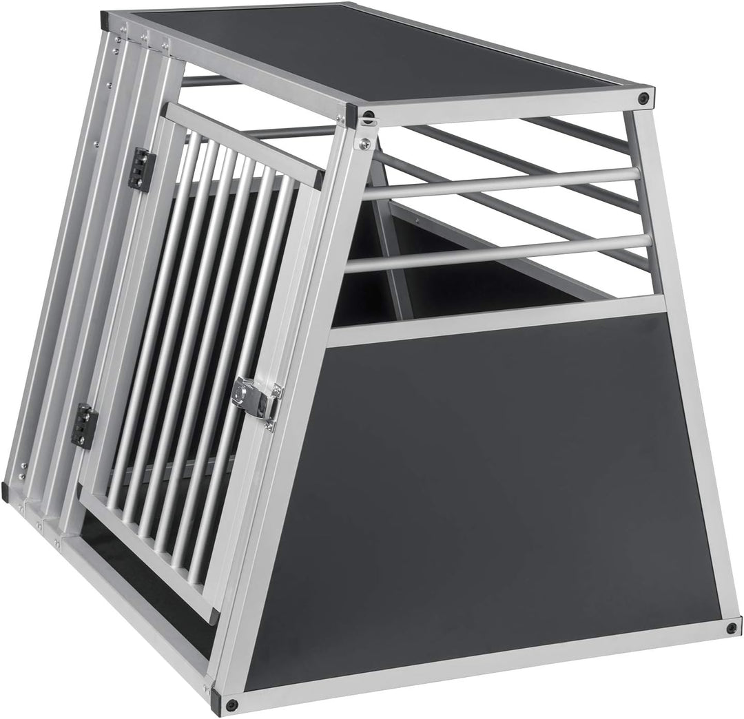 EUGAD Hundetransportbox Alu Hundebox Reisebox Autobox für grosse Hunde Husky Samojede Weimaraner Bor