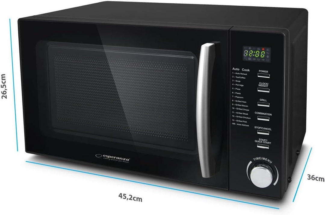 Esperanza EKO010 Microwave Oven 1200W Black