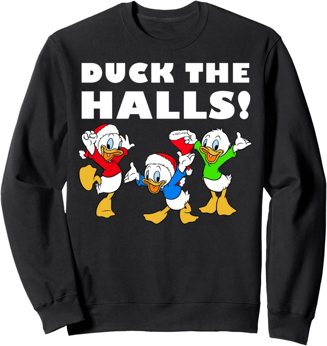 Disney Huey Dewey und Louie Duck The Halls Weihnachten Sweatshirt
