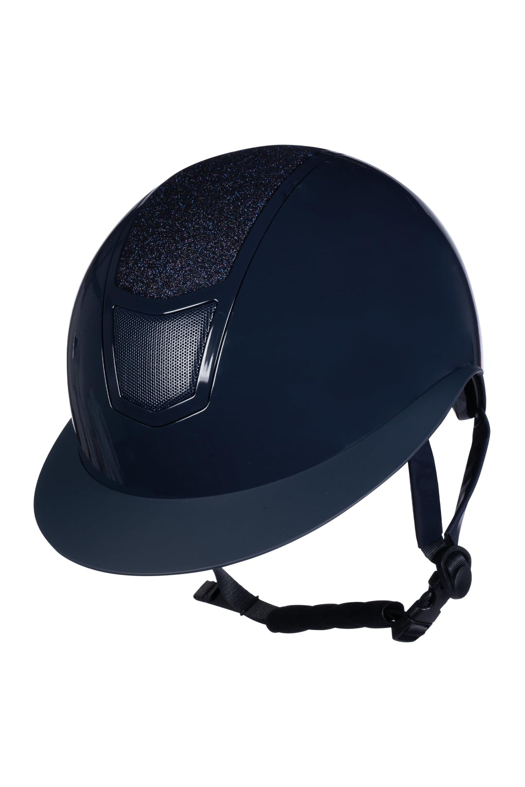 HKM Herren Shiny Diamond Reithelm, Dunkelblau, S