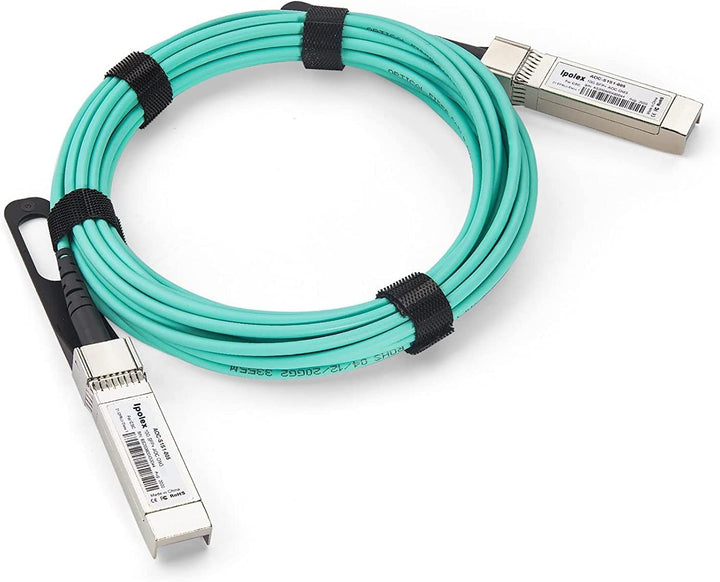 10G SFP+ AOC Cable - 10GBASE SFP+ Active Optical Cable for Cisco SFP-10G-AOC20M, UniFi Ubiquiti, Mik