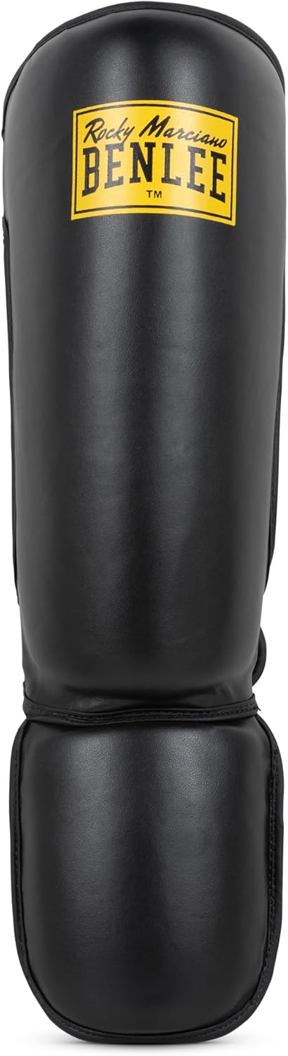 BENLEE Schienbeinschoner aus Kunstleder (1 Paar) Guardian Schwarz L-XL Single, Schwarz L-XL Single