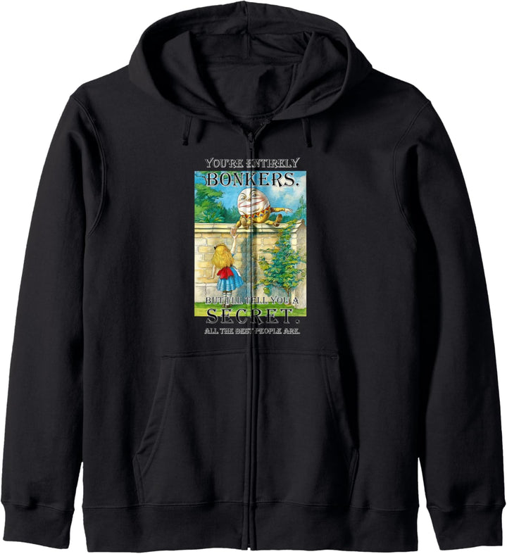 Alice In Wonderland Humpty Dumpty Bonkers Quote Kapuzenjacke