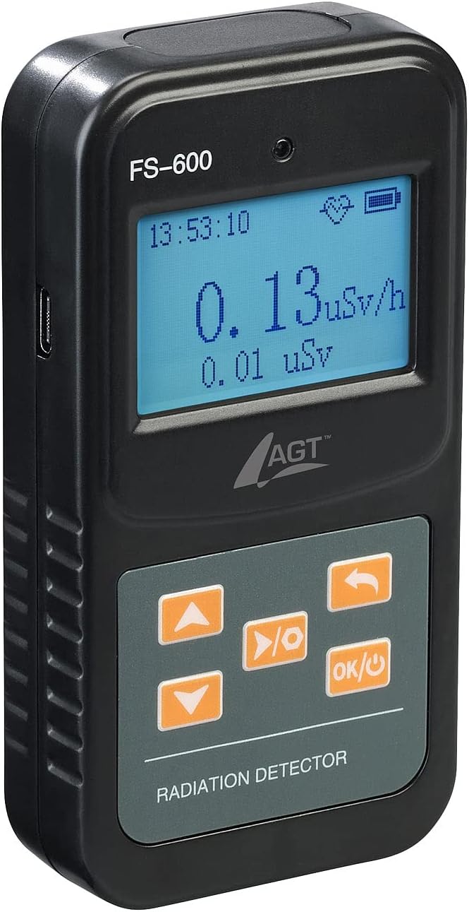 AGT Strahlenmessgerät: Digitaler Geigerzähler & Dosimeter für Alpha-, Beta- & Gammastrahlung (Geiger