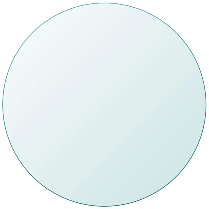 WIFESE Tischplatte 50 cm Couchtisch Esstisch Glasplatte Multiplex Platte Glasplatte Tischplatte Rund