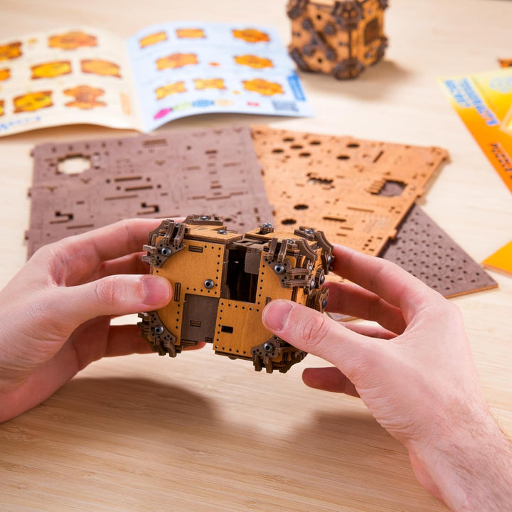 WOODEN.CITY Tesseract Holz Puzzle Box für Erwachsene – 3D Holzpuzzle Bausatz | Escape Room in a Box