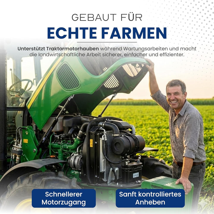 2x Gasdruckfeder für Fritzmeier Frontscheibe Verdeck Frontscheibe Verdeckplane M 701, 702, 703, 2015