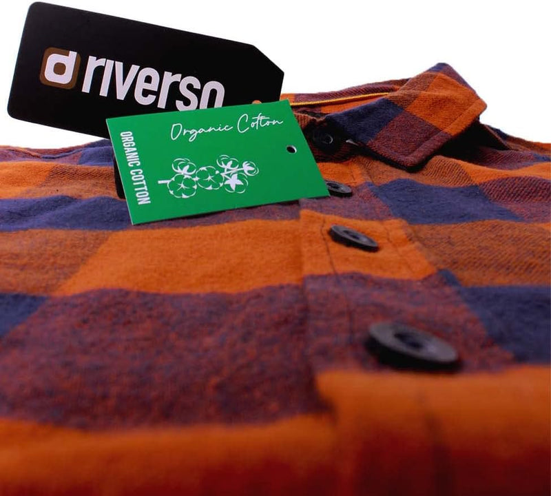 riverso Herren Freizeit Hemd RIVArne Regular Fit Karohemd Flanellhemd Holzfällerhemd kariert Langarm