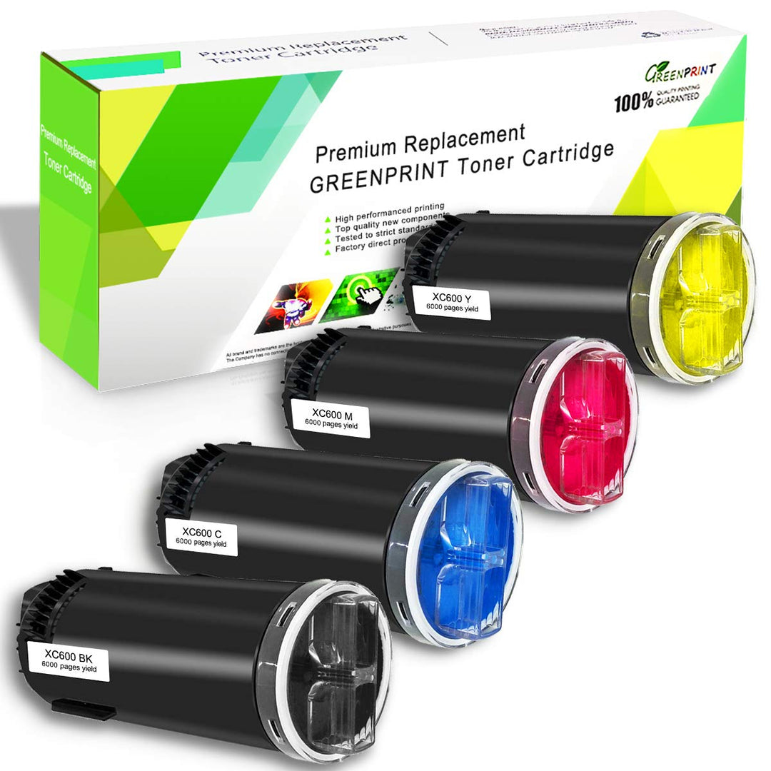 GREENPRINT Kompatible Tonerkartusche für Xerox C600 C605 4 Farben Standardkapazität 6000 Seiten für