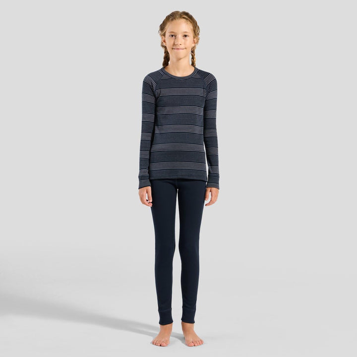 Odlo Thermounterwäsche Kinder Active Warm I Winterleggings und Langarm Thermoshirt Mädchen Jungen I