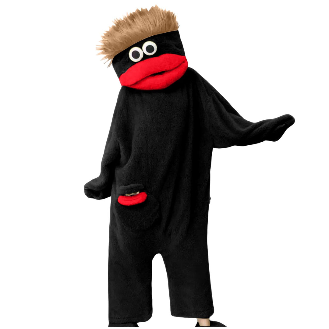 Generisch Lustiges KostüM Locker Weich Plush Einteiler Halloween Grüner Lustiger Monster Pyjama mit