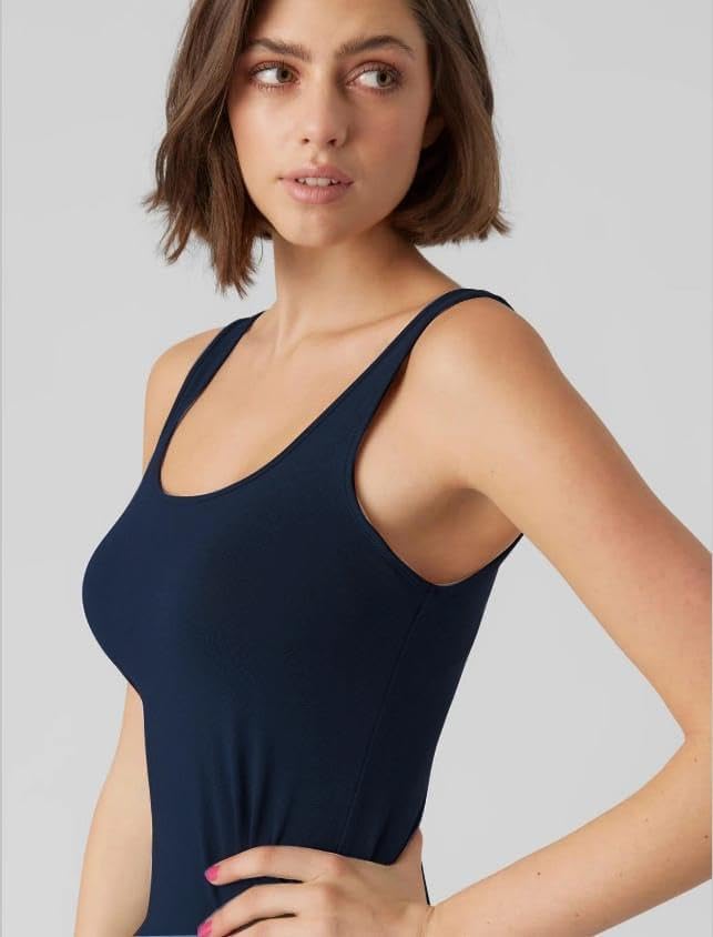 ONLY Damen Top Onllive Love Tank Noos S 3er Pack (Dark Grey Melange, Pageant Blue, Port Royale), S 3
