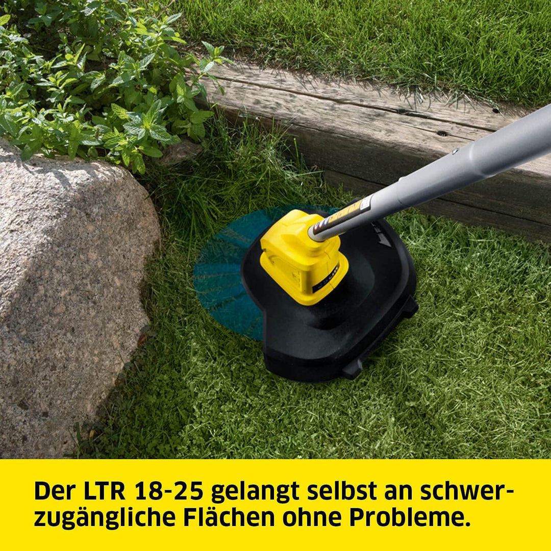 Kärcher 18V Akku-Rasentrimmer LTR 18-25, Schnittgeschwindigkeit: 9.500 U/min, Schnittkreisdurchmesse