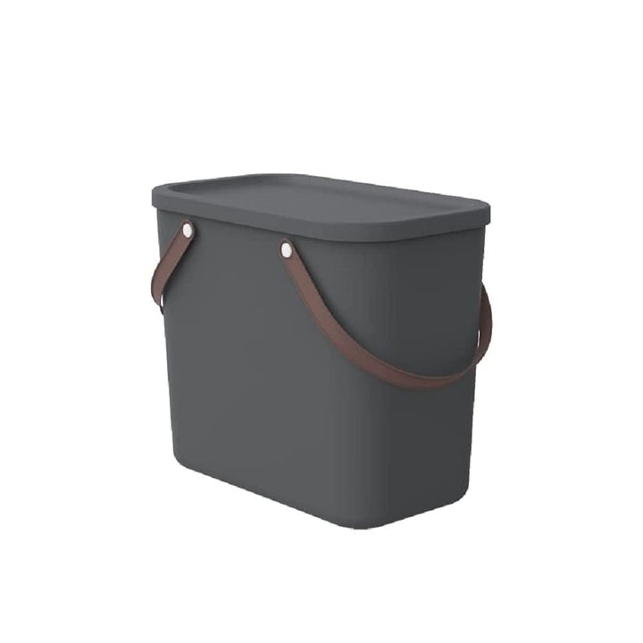 Rotho Albula Aufbewahrungsbox mit Deckel 25l | Praktische Box mit Henkel | sicher verschliessbar | s