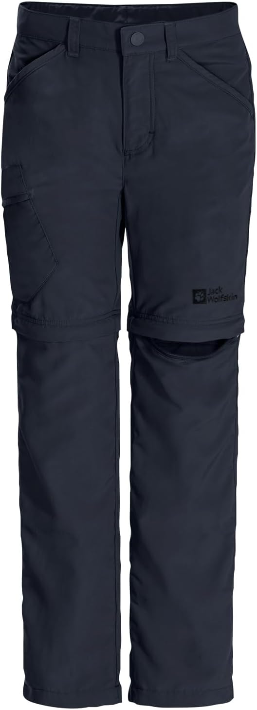 Jack Wolfskin Unisex Kinder Safari Zip Off Pants K Outdoorhose 104 Night Blue, 104 Night Blue