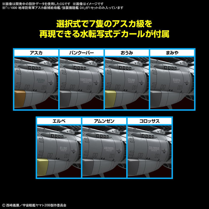 BANDAI HOBBY Space Battleship Yamato - 1/1000 EFCF Asuka Class Fast Combat Support Tender/Amphibious