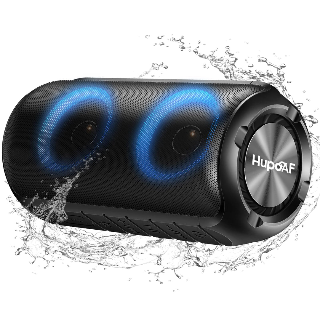 Bluetooth Lautsprecher mit Licht, Neues Blue tooth 5.3 Musikbox Tragbarer Bluetooth Box mit 52mm Dur
