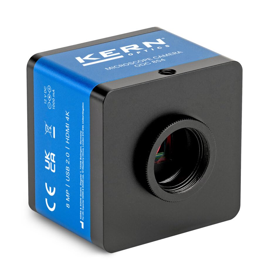 KERN ODC 854 - Mikroskopkamera 4K HDMI USB C-Mount, 4K Auflösung, Sony Sensor, HDMI und USB für Flex