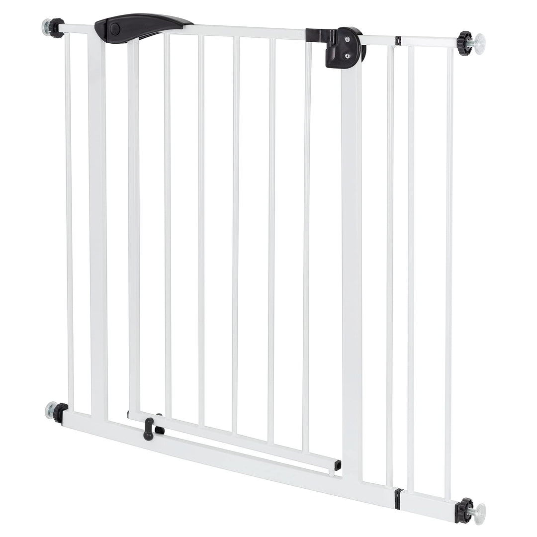 ECD Germany Türschutzgitter für Kinder, Hunde und Katzen, 85-95cm inkl. 10cm Verlängerung, ohne Bohr