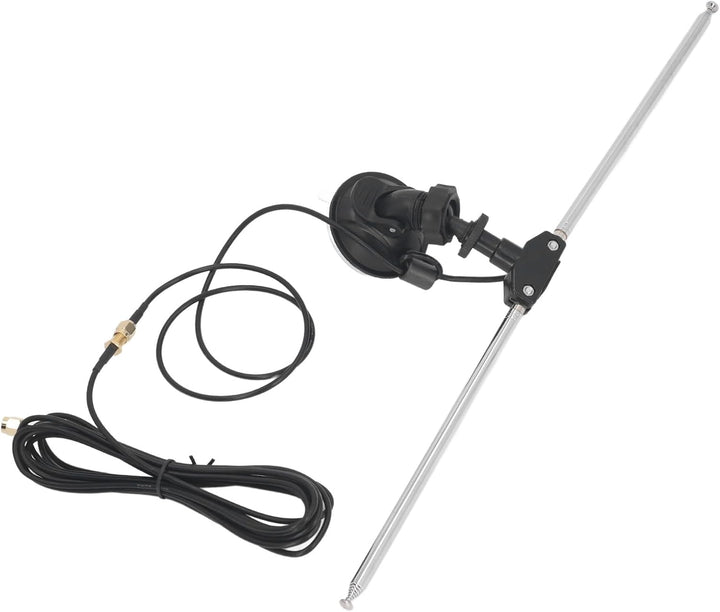 SDR-Empfängerantennen-Set, 60 cm RG174-Kabel, SMA-Stecker, Teleskop-Dipol für VHF UHF, Saugnapf-Mont