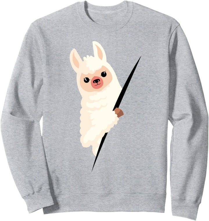 Alpaka Lama Kinder Damen Mädchen Jungen Alpakas Sweatshirt