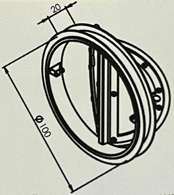 Rückstauklappe Rückschlagklappe doppelt für Abluftrohre LUFTDICHT mit Silikonmembrane und Magnetvers