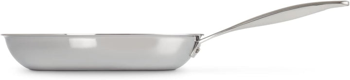 LE CREUSET Unbeschichtete flache Pfanne aus 3-ply PLUS Edelstahl, 26 cm, 96600226000100 26 cm Unbesc