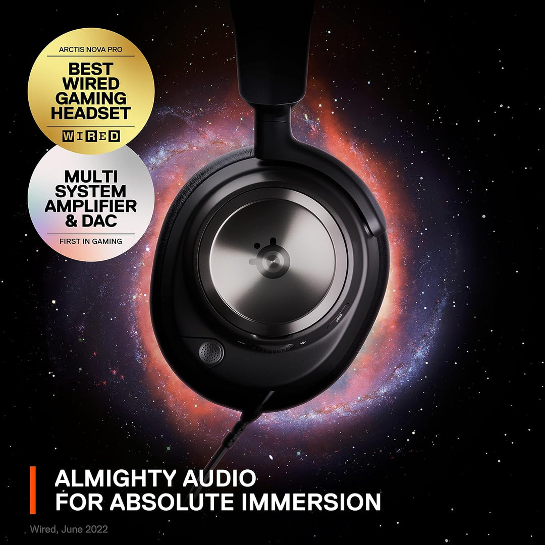 SteelSeries Arctis Nova Pro Multi-System Gaming Headset - Premium HiFi-Treiber, Hi-Res Audio - 360°