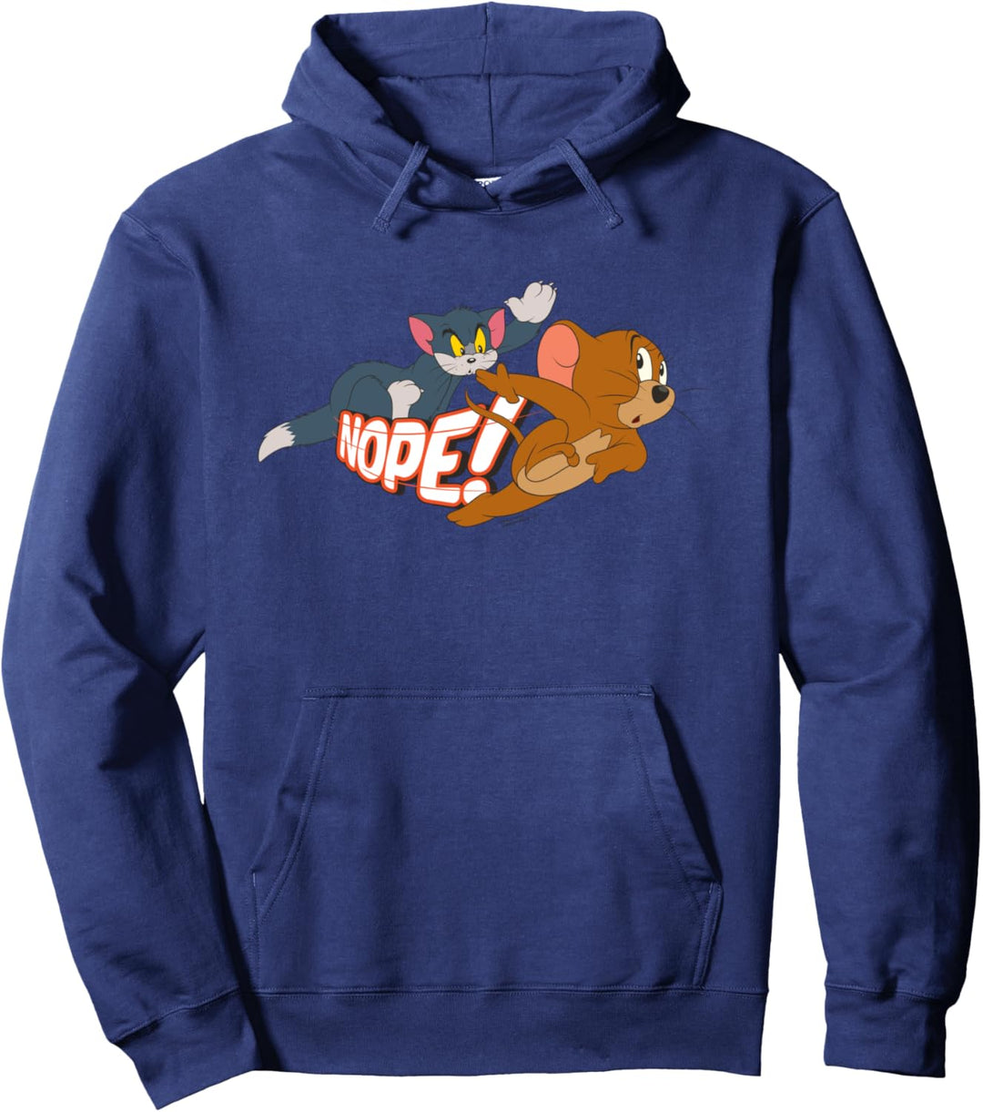 Tom and Jerry Nope Adult Pullover Hoodie