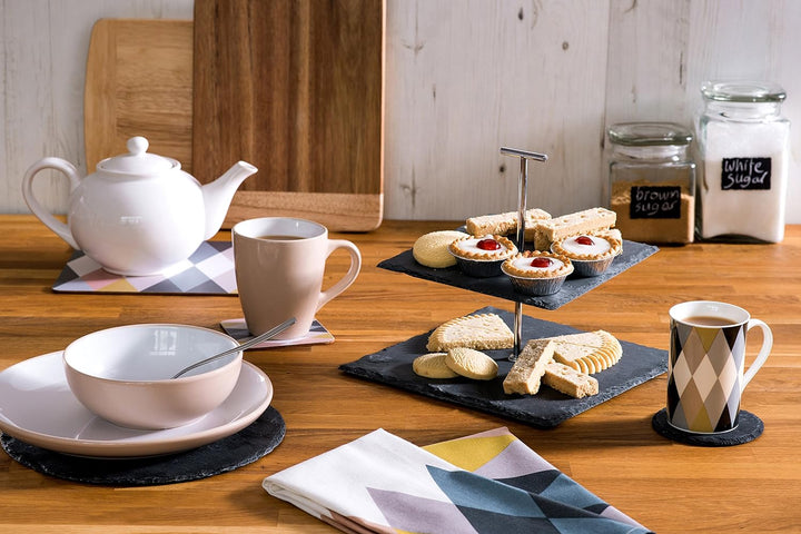 Premier Housewares Cirque Set von 4 Tischsets, Kork 1 Mehrfarbig, 1 Mehrfarbig