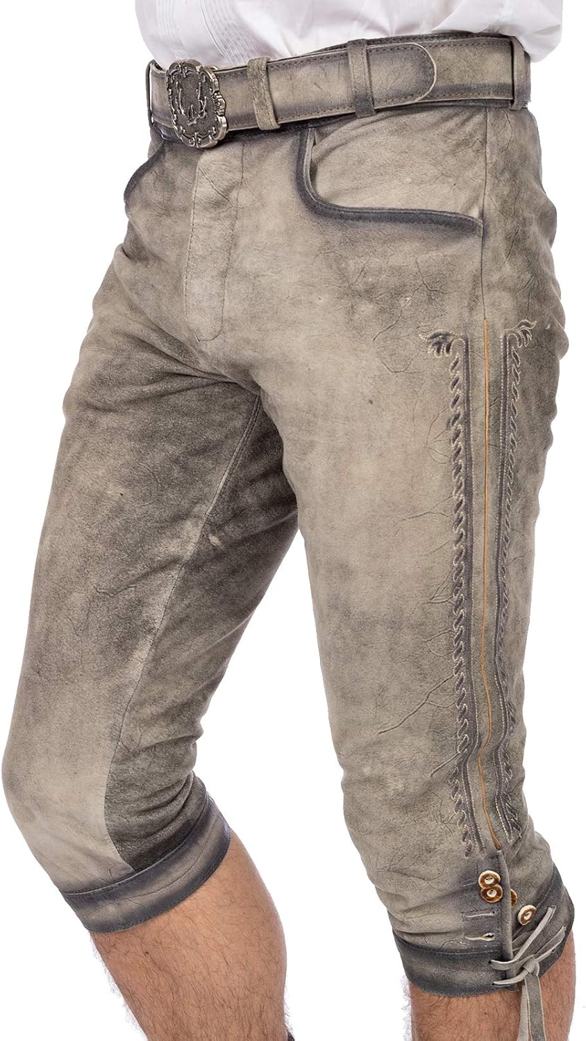 Stockerpoint Siggi2 Herren Trachtenlederhose 46 Rauch Geäscht, 46 Rauch Geäscht