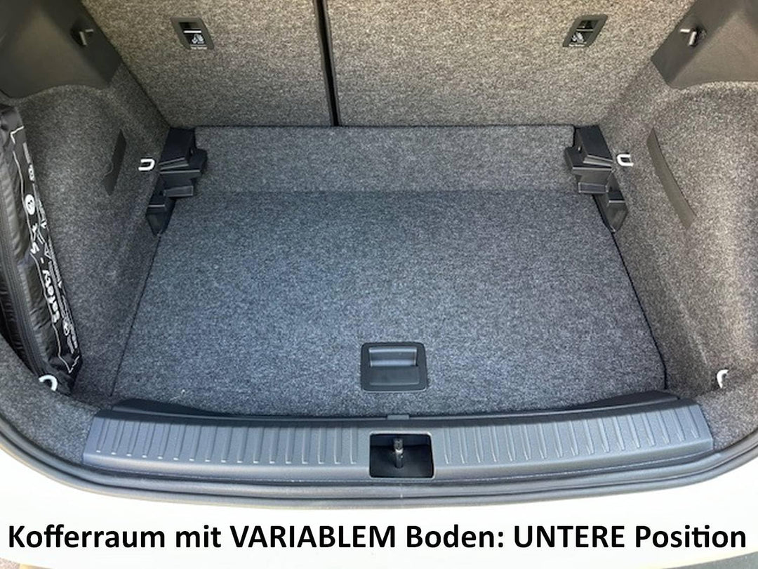 AZUGA Premium Gummi Kofferraumwanne Kofferraummatte rutschhemmend passend für Seat Arona ab 2017 (Va
