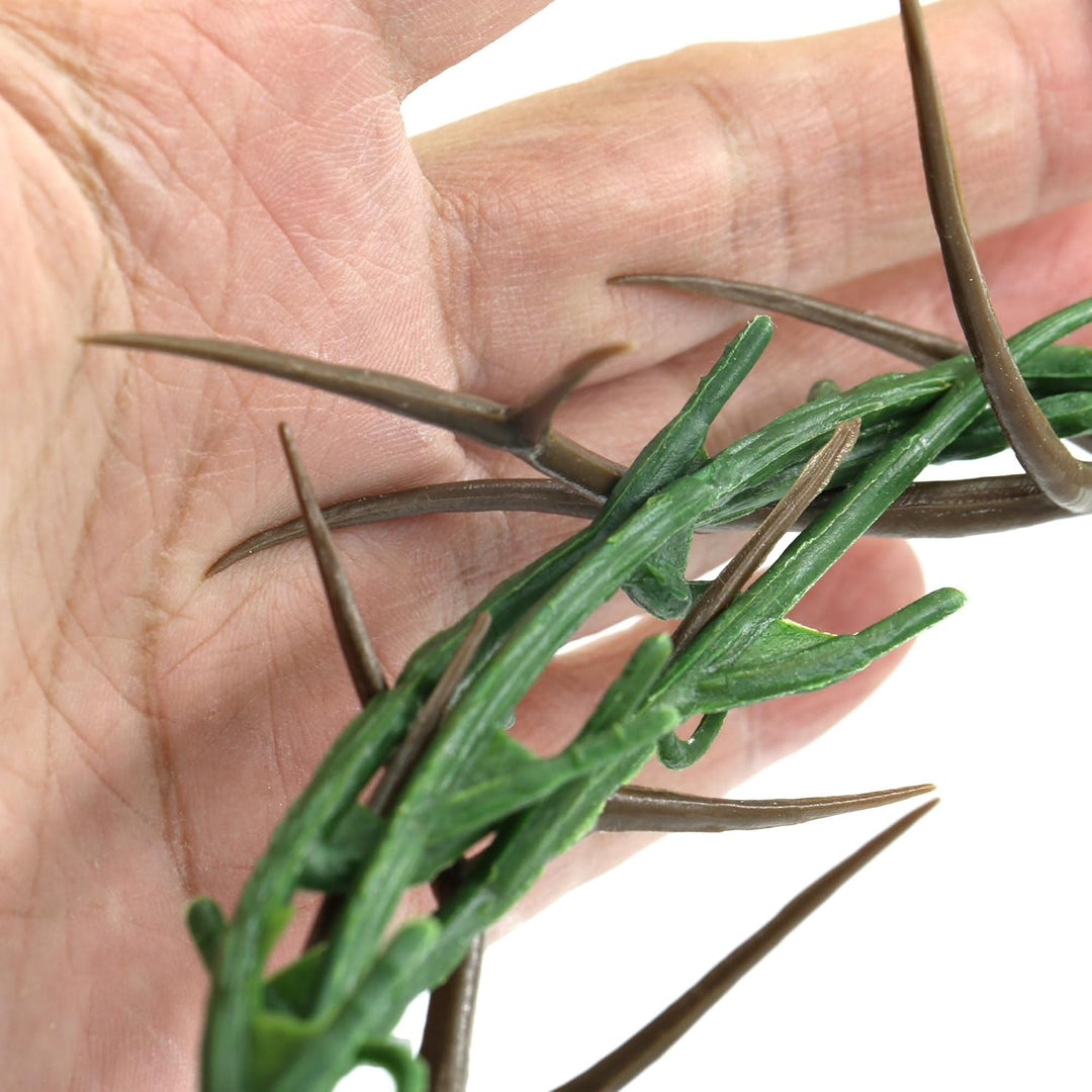 LYFOOHEART Tragbare Dornenkrone, Lebensgrösse, 20,3 cm Durchmesser, Dekoration für Zuhause und Kirch