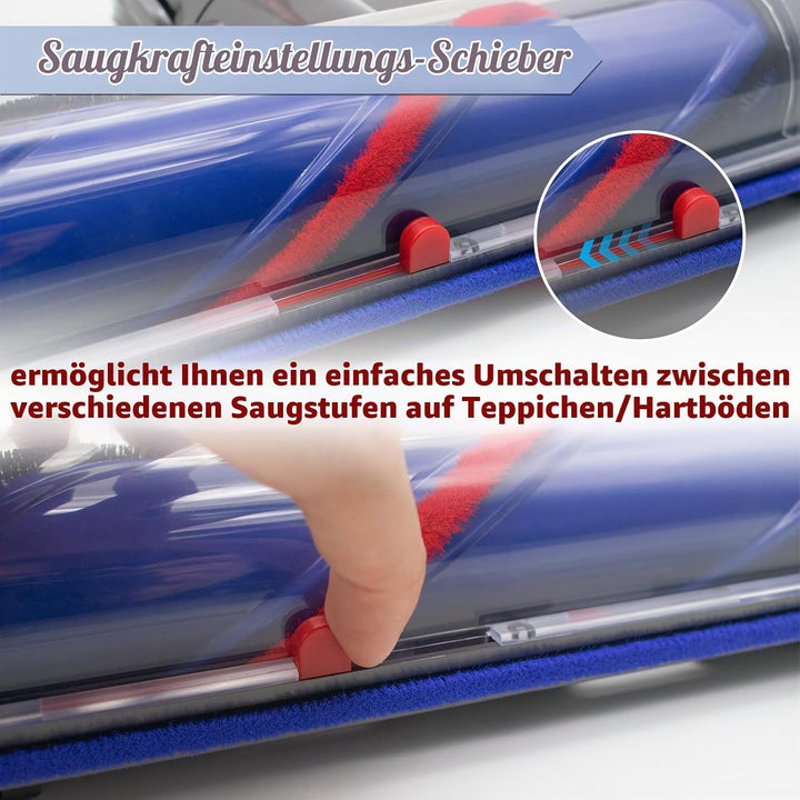 Bürste Kompatibel mit Dyson V7 V8 V10 V11 V15 Staubsauger, Ersatzteile Bürstenkopf mit LED-Leuchten,
